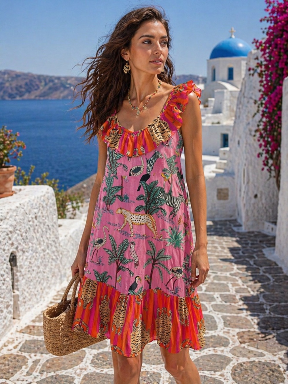🌺 Cella & Flo Floral Fashion Dress – Size 2